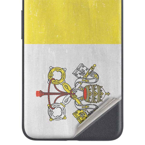Vatican City Flag Distressed Google Pixel 5 Skin
